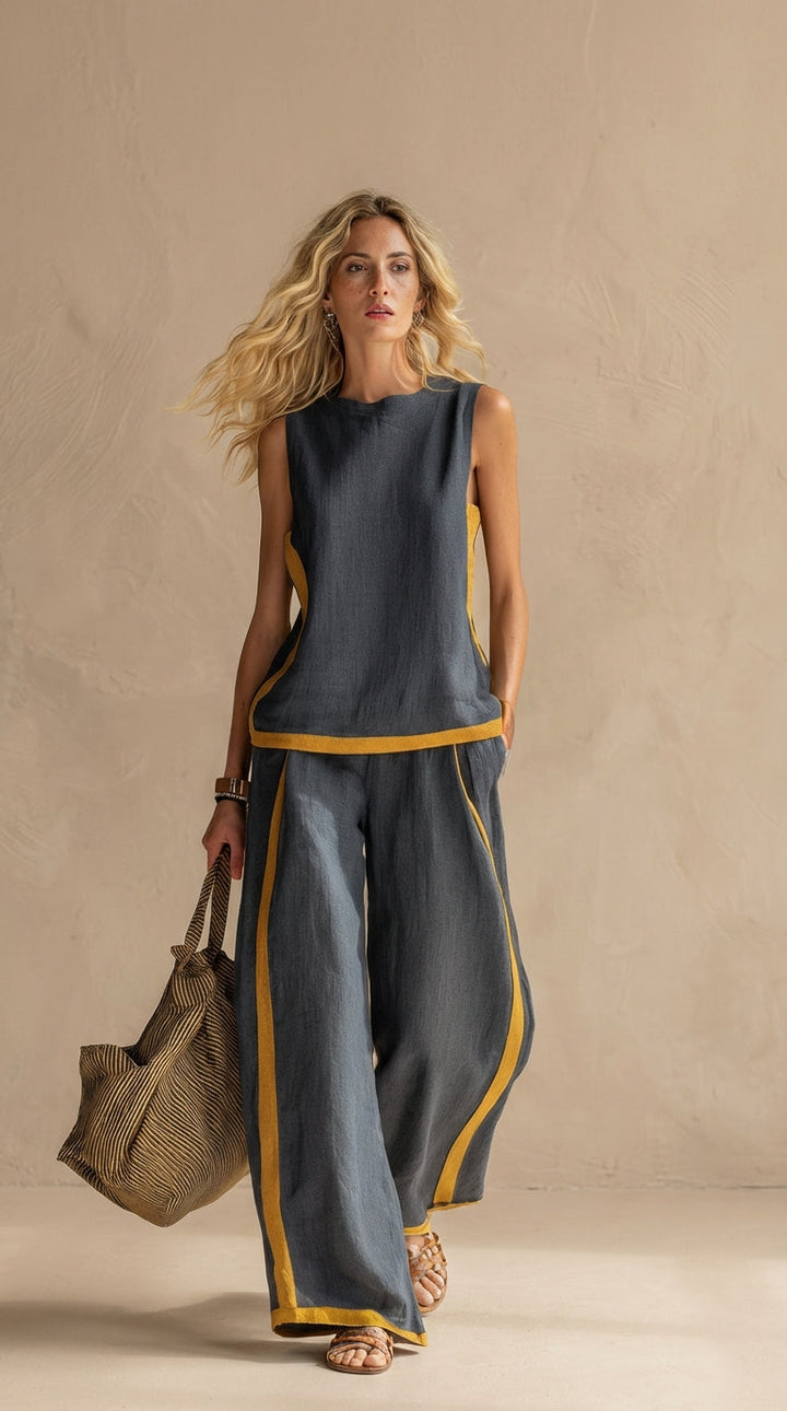 Olivia™ | Contrast Two-Piece Set