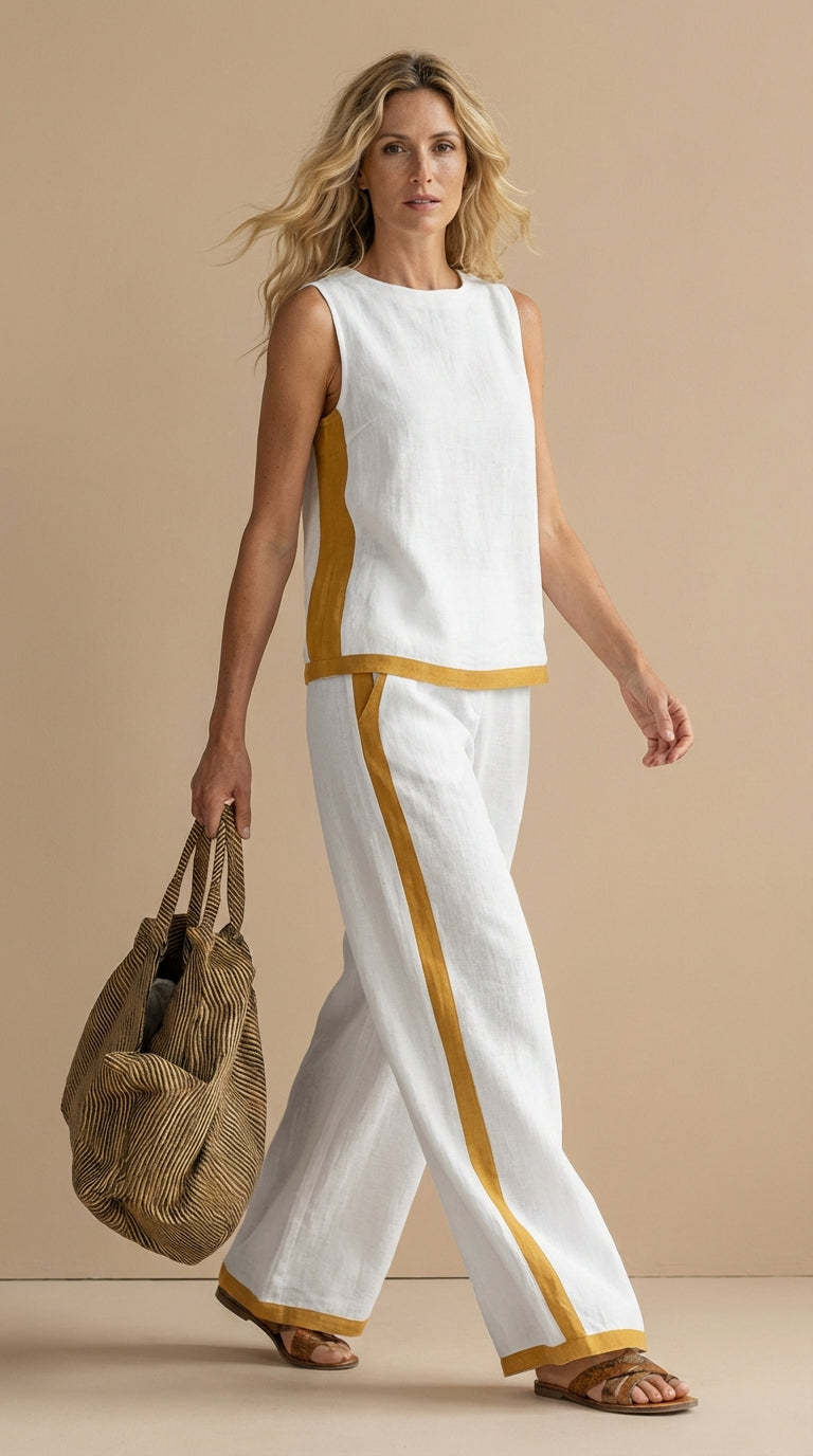 Olivia™ | Contrast Two-Piece Set