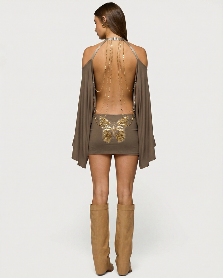 Chloe™ | Open Back Mini Dress