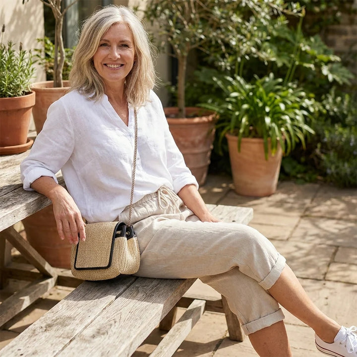 Laluna | Cotton Linen Comfort Shorts