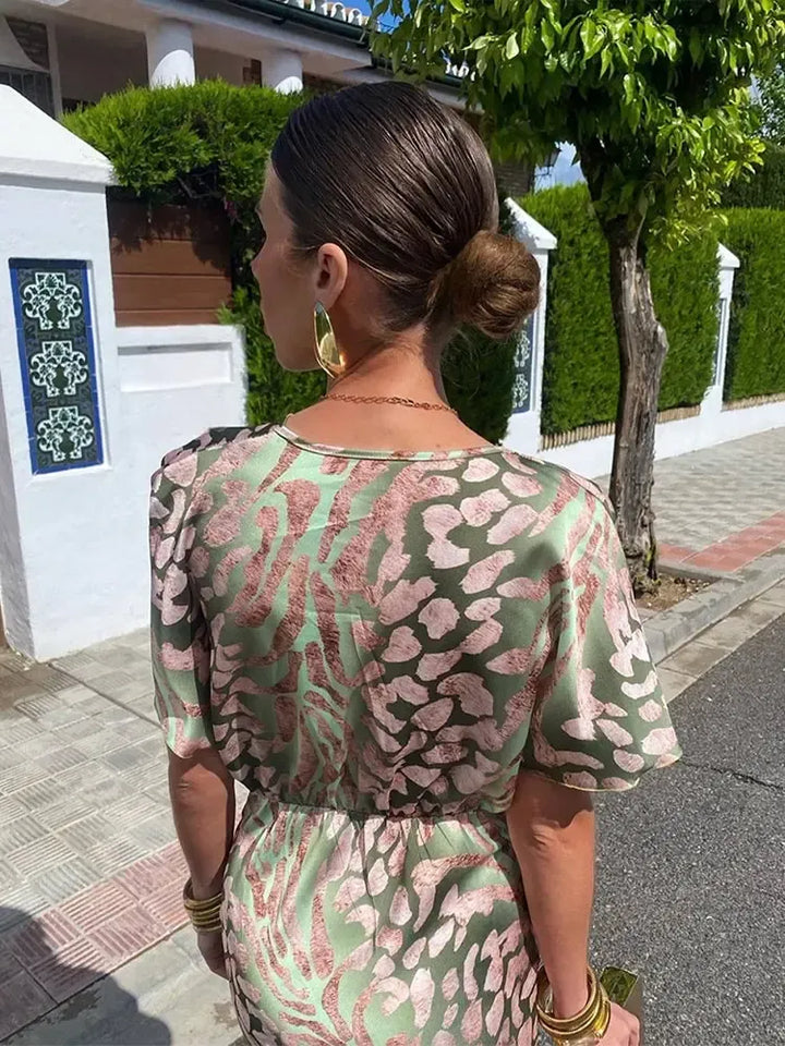 Claire | Copper Midi Dress