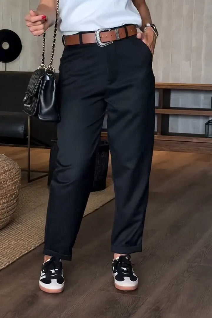 MATHILDA | Elegant, figure-flattering striped trousers