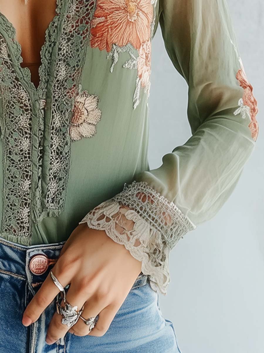 BOHEMIAN | Floral Printed Blouse