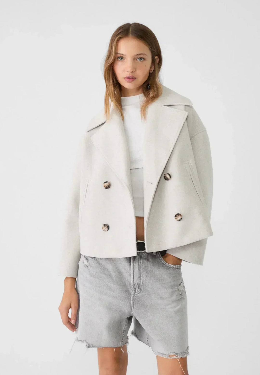 Liora | Short Double-Breasted Coat