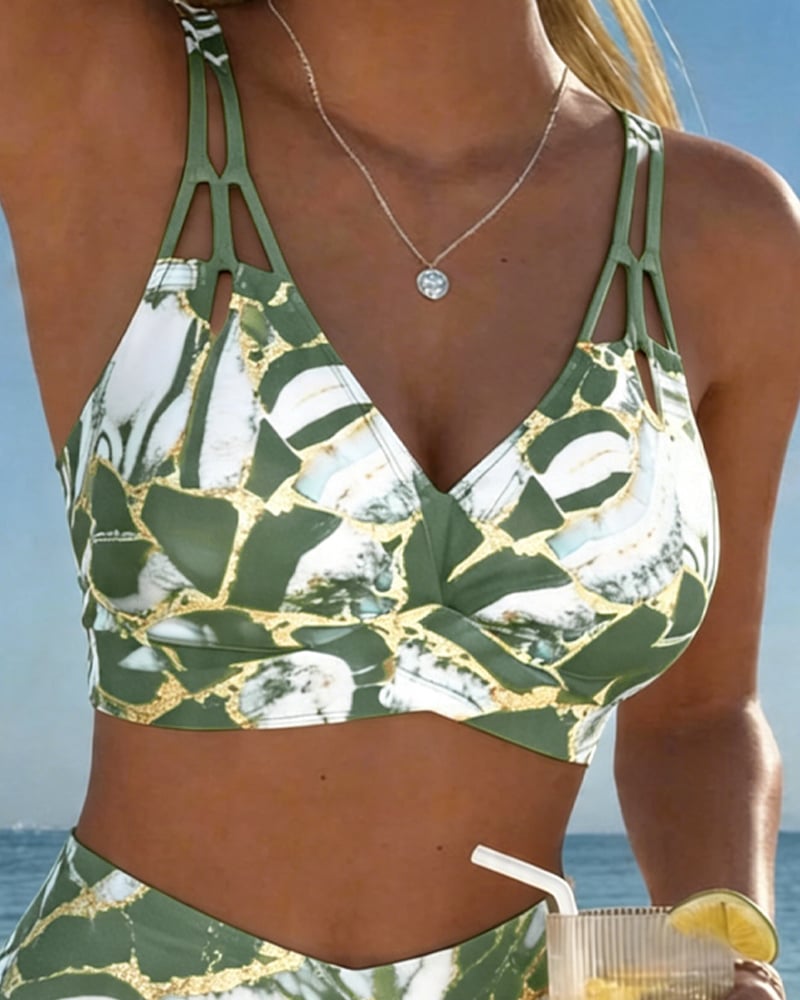 Isla | Bra-Style Plaid Bikini Set