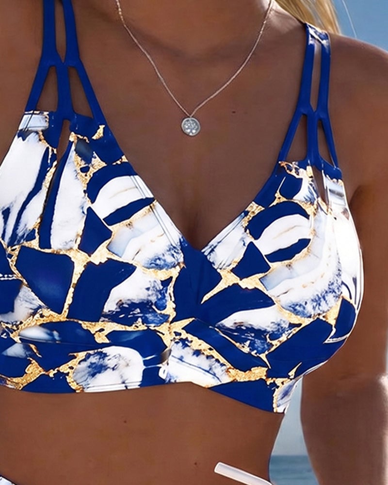 Isla | Bra-Style Plaid Bikini Set