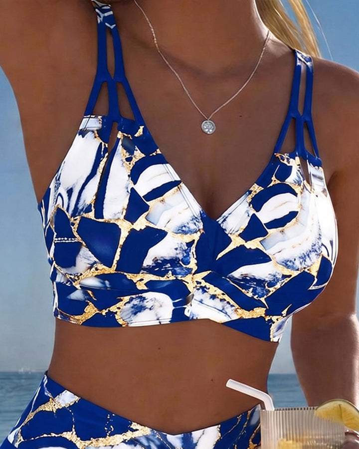 Isla | Bra-Style Plaid Bikini Set