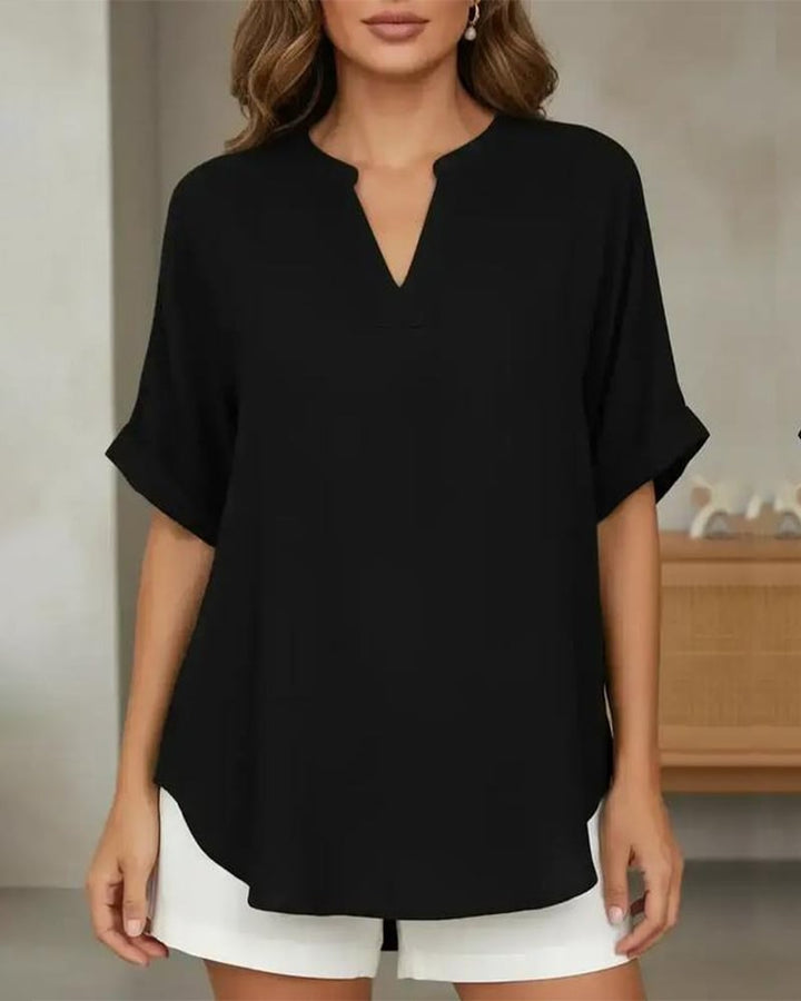 Lydia | Relaxed V-Neck Blouse