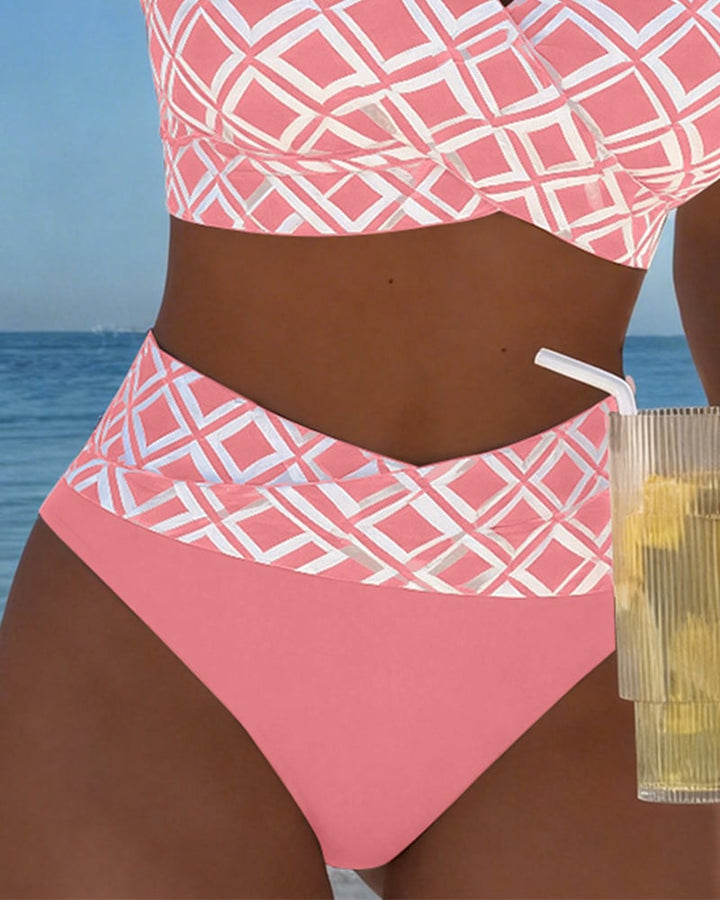 Freya | Bra-Style Check Bikini Set