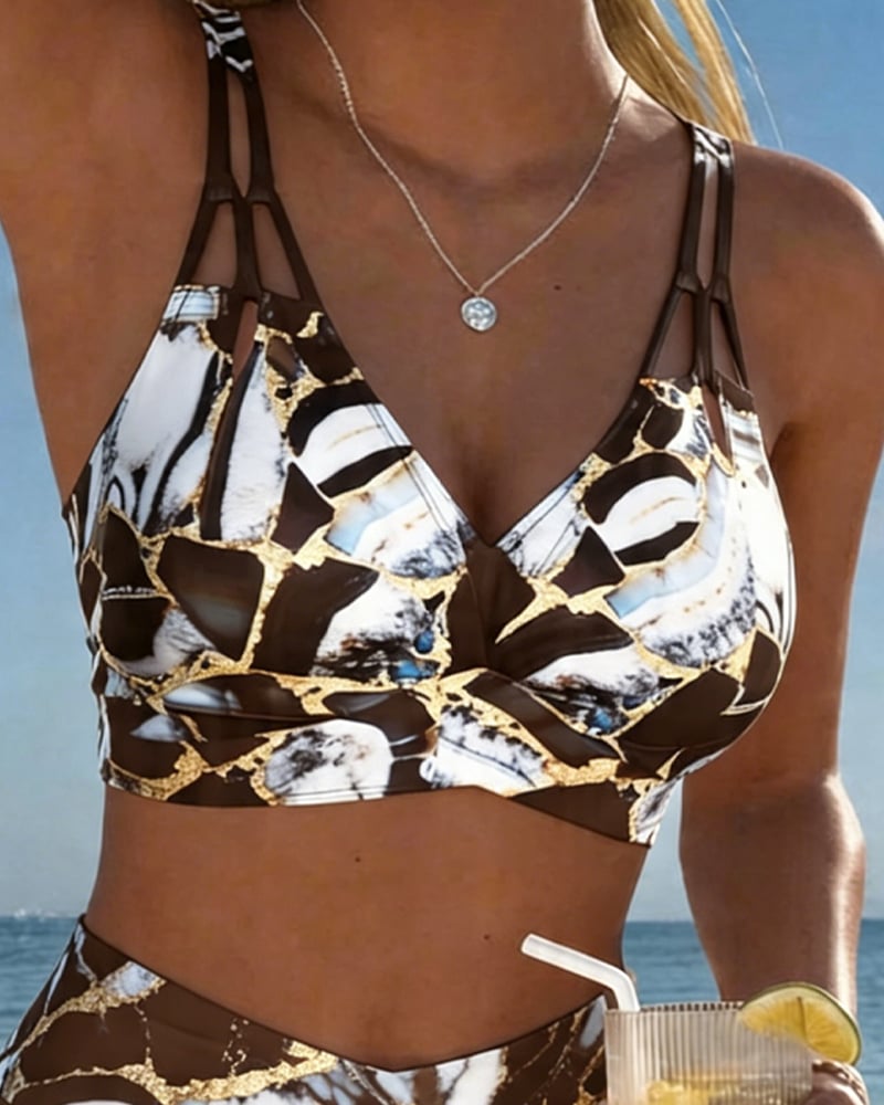 Isla | Bra-Style Plaid Bikini Set