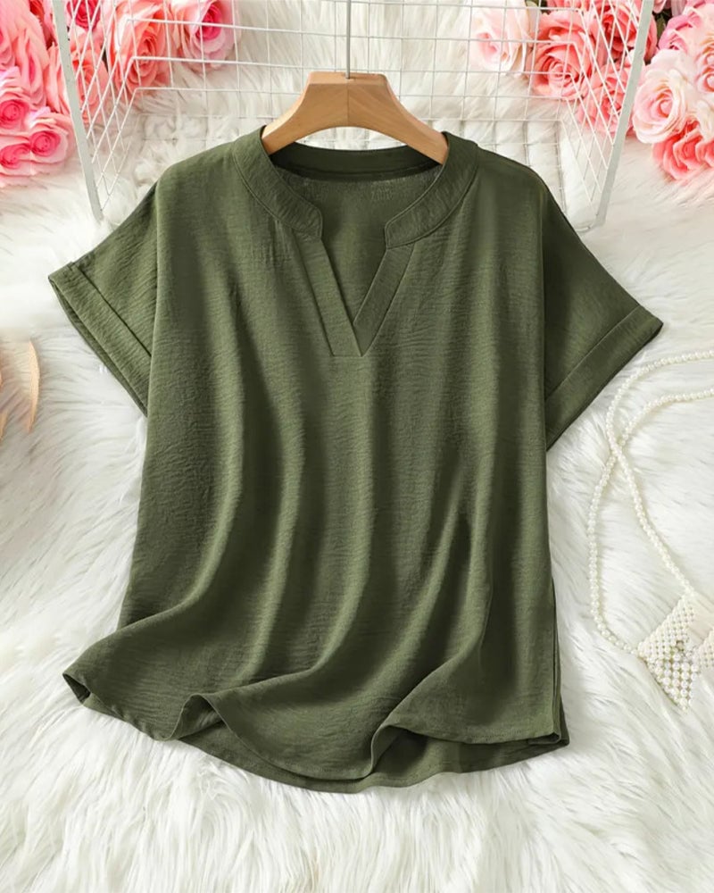 Lydia | Relaxed V-Neck Blouse