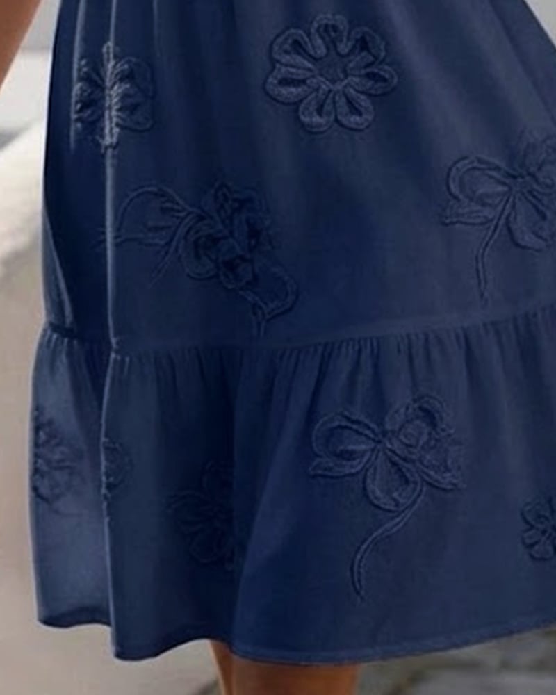 Elara | Floral Puff Sleeve Dress