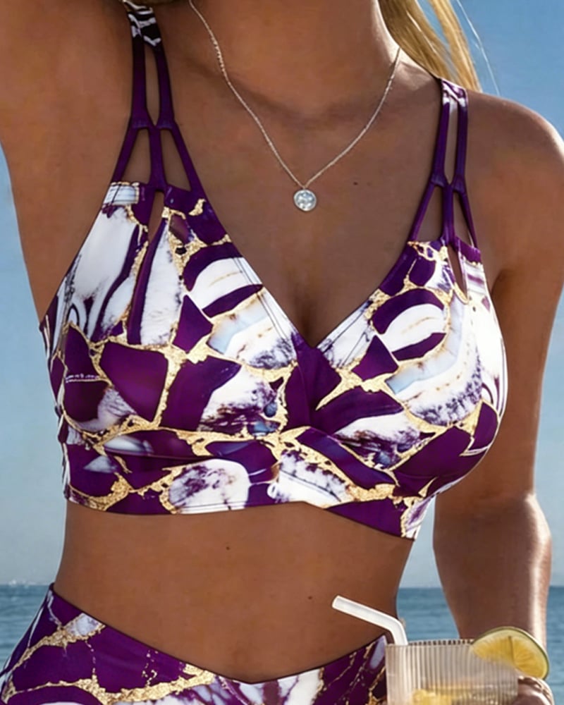 Isla | Bra-Style Plaid Bikini Set