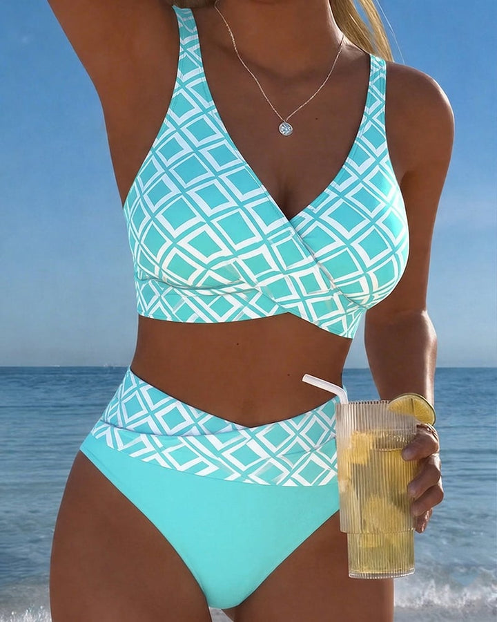 Freya | Bra-Style Check Bikini Set