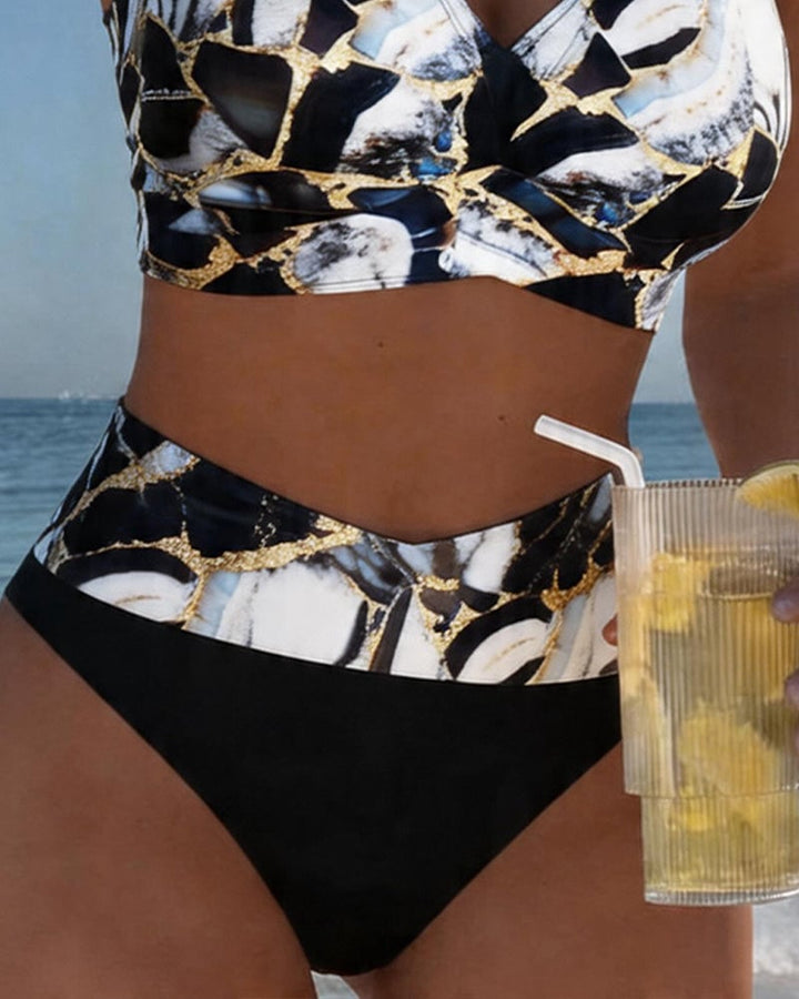 Isla | Bra-Style Plaid Bikini Set