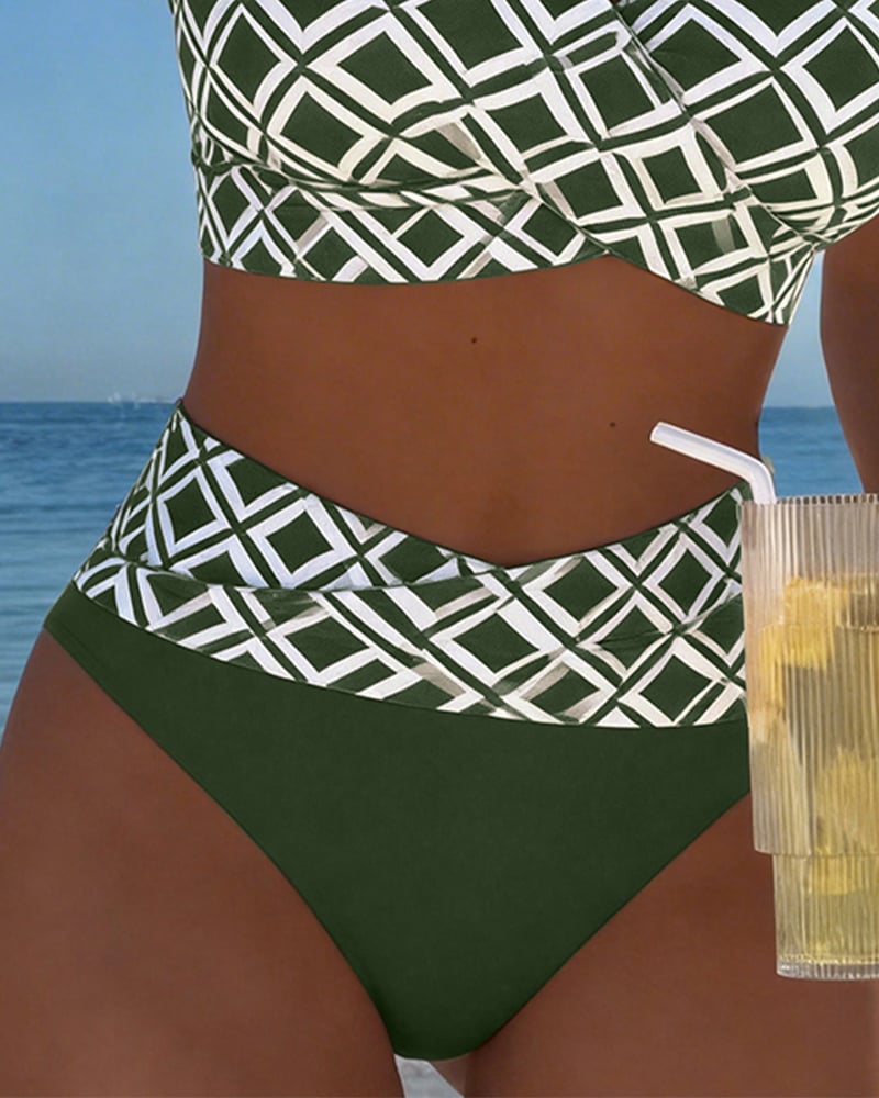 Freya | Bra-Style Check Bikini Set