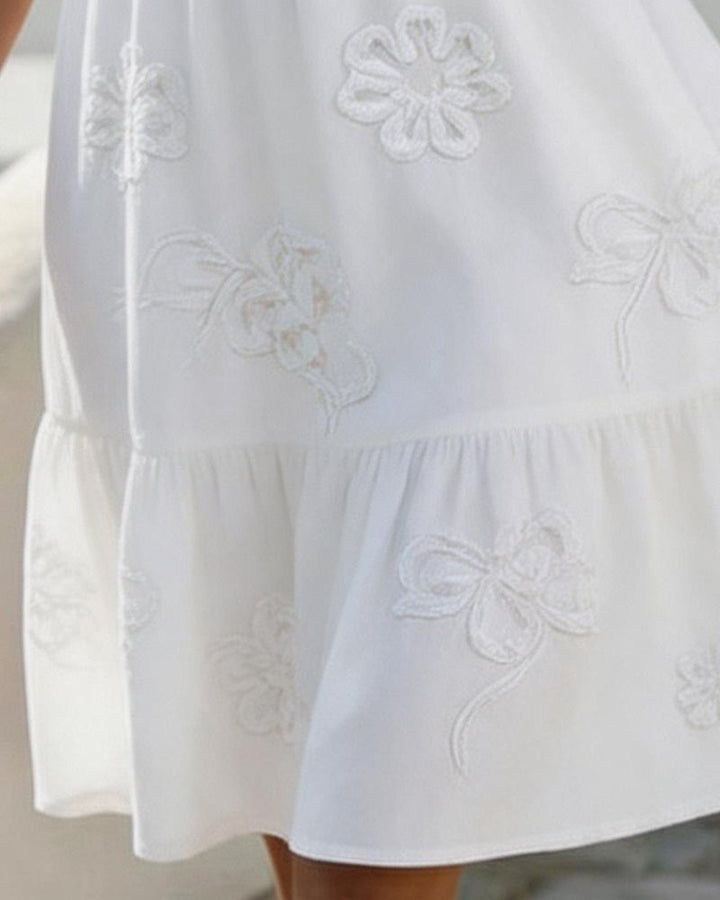 Elara | Floral Puff Sleeve Dress