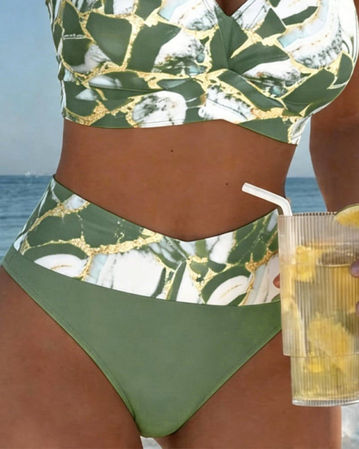 Isla | Bra-Style Plaid Bikini Set