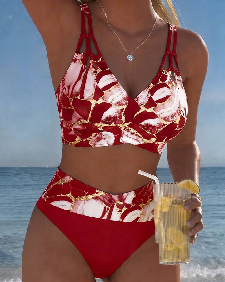 Isla | Bra-Style Plaid Bikini Set