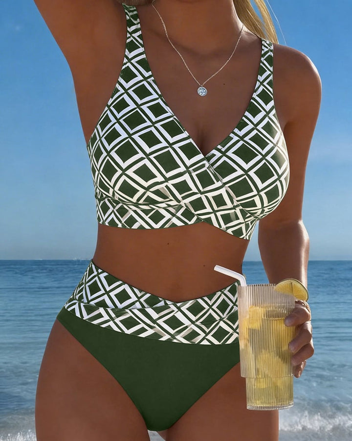 Freya | Bra-Style Check Bikini Set