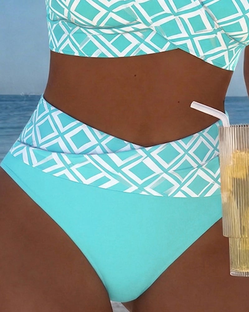 Freya | Bra-Style Check Bikini Set