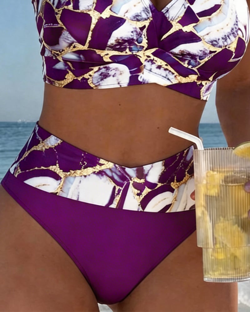 Isla | Bra-Style Plaid Bikini Set