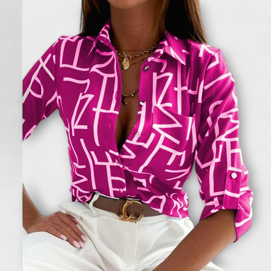Velmira – Blouse with Classic Collar